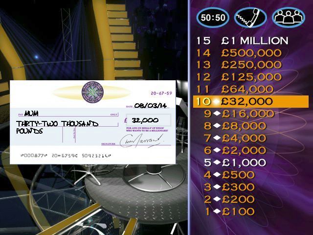 Who Wants to Be A Millionaire screenshot 4 for Playstation